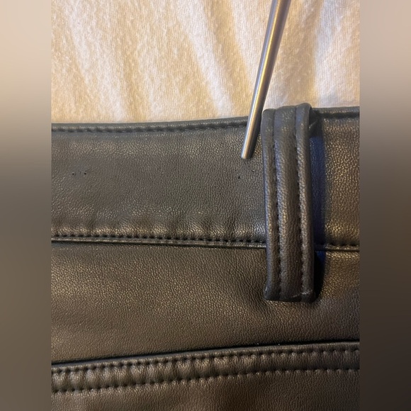 SOFT SURROUNDINGS - FAUX LEATHER JEANS - STRAIGHT LEG STYLE - Picture 11 of 11